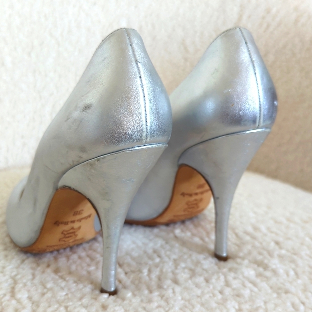 Dolce & Gabbana Silver Metallic Women's Heels - Picture 8 of 11